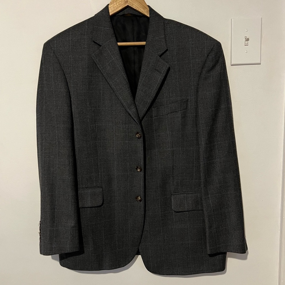 Jack Victor Lanzawood Classic Gray Men's Blazer Size 42S‎ Made in Canada